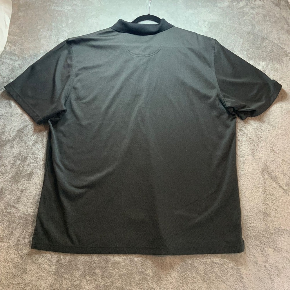 Greg Norman Play Dry Mens Polo Shirt XXXL Charcoal Gray Black Collar Golf Shark - Picture 7 of 10
